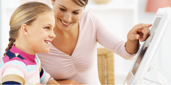 Mom and daughter