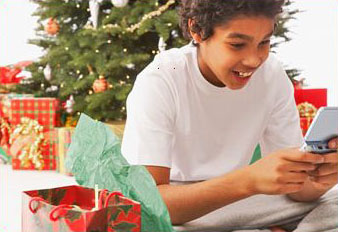 Child opens toy