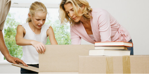 Moving mother and daughter